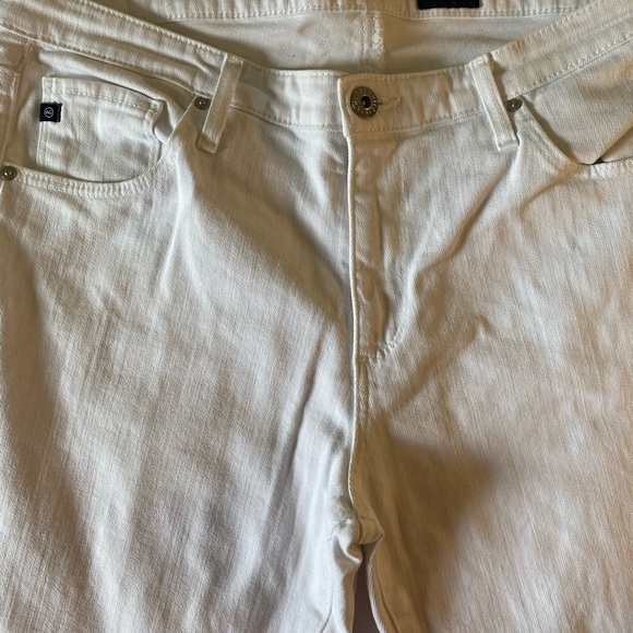AG Adriano Goldschmied Women's Straight Leg Jeans White Sz 31 (G8) - Picture 1 of 13